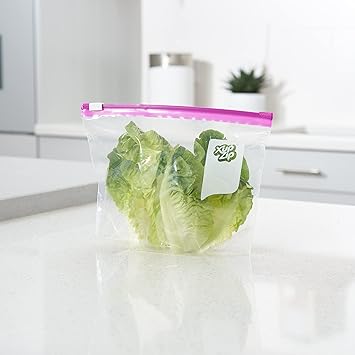 XupZip® Quart Zip Lock Slider Freezer Bags, 1L Expandable Base