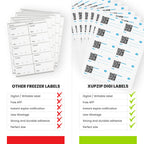 XupZip® Freezer Storage Labels